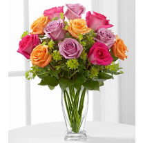 The Pure Enchantment Rose Bouquet by FTD - VASE INCLUDED
