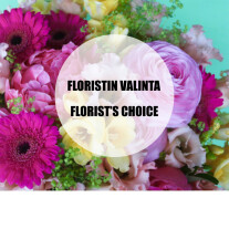 Florist's choice colourful spring bouquet