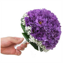 Bridal Purple Lisianthus bouquet