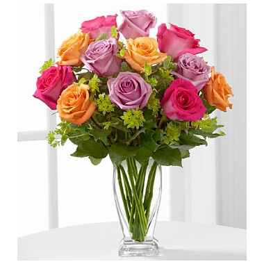 The Pure Enchantment Rose Bouquet by FTD - VASE INCLUDED