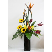 Stylish Arrangement In Tall Vase