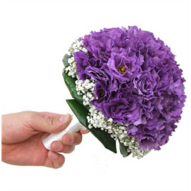 Bridal Purple Lisianthus bouquet