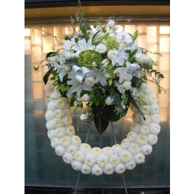 Funeral Wreath on Stand
